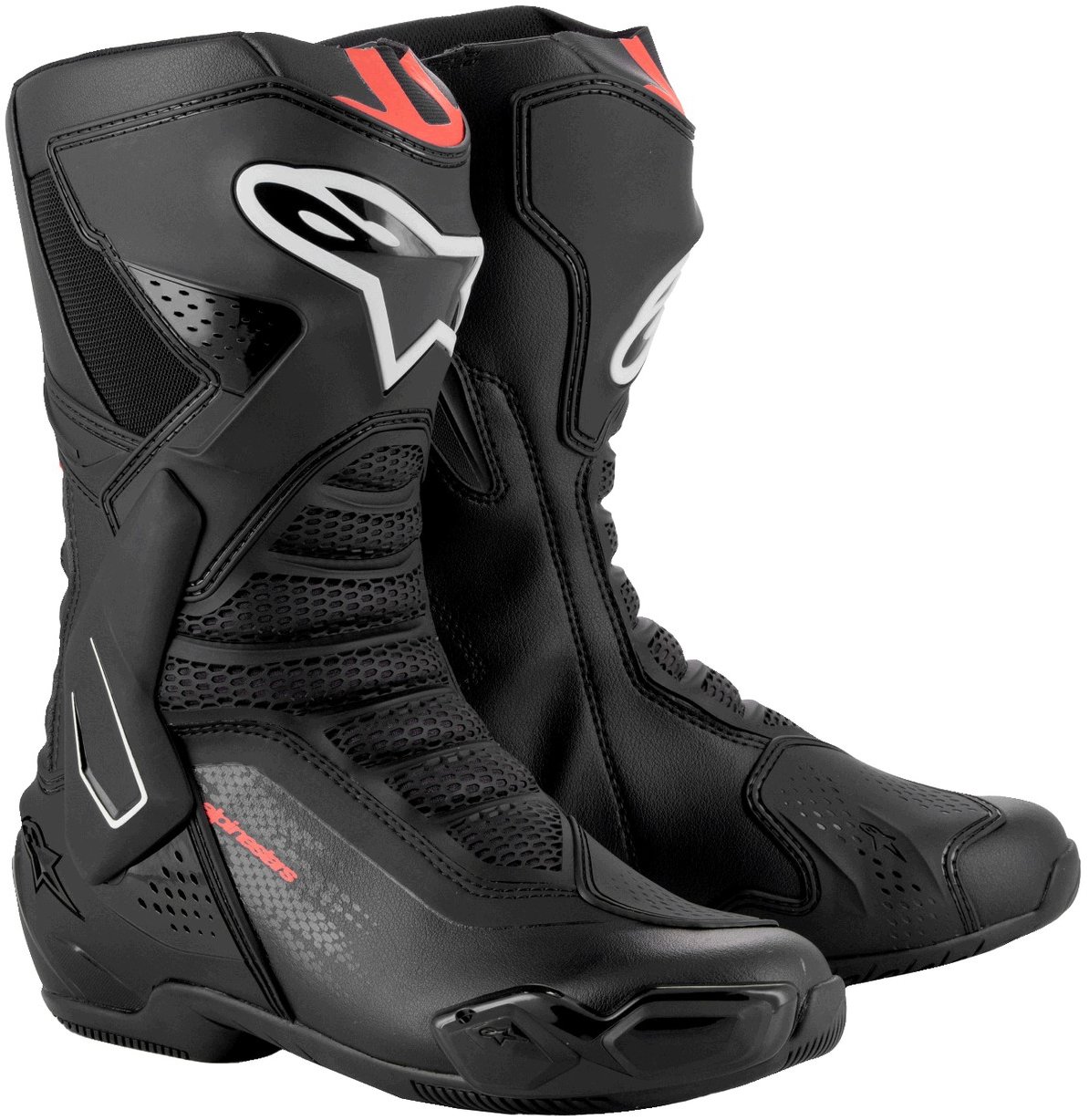 ALPINESTARS topánky SMX-6 3, čierne/červené fluo, 2025, veľ. 43