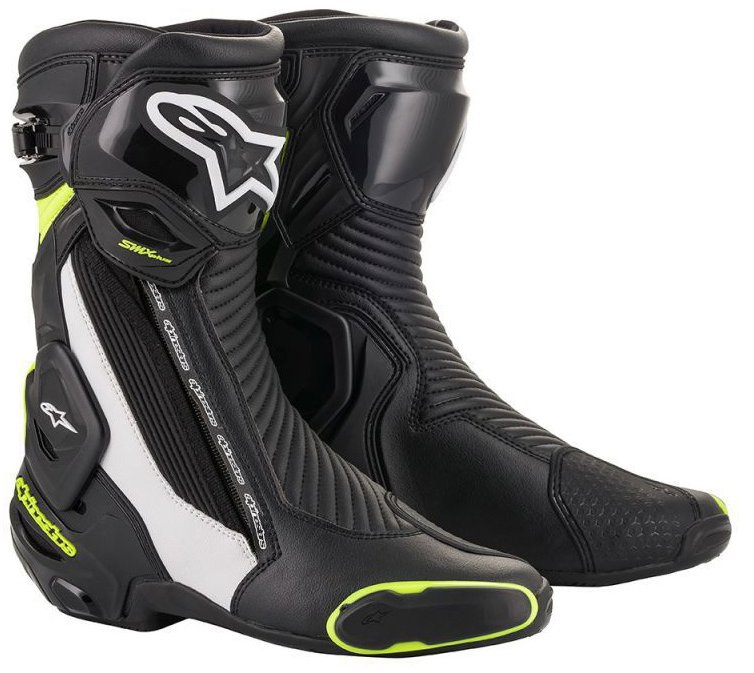 ALPINESTARS topánky SMX PLUS 2, čierne/biele/ žlté fluo, 2025, veľ. 39