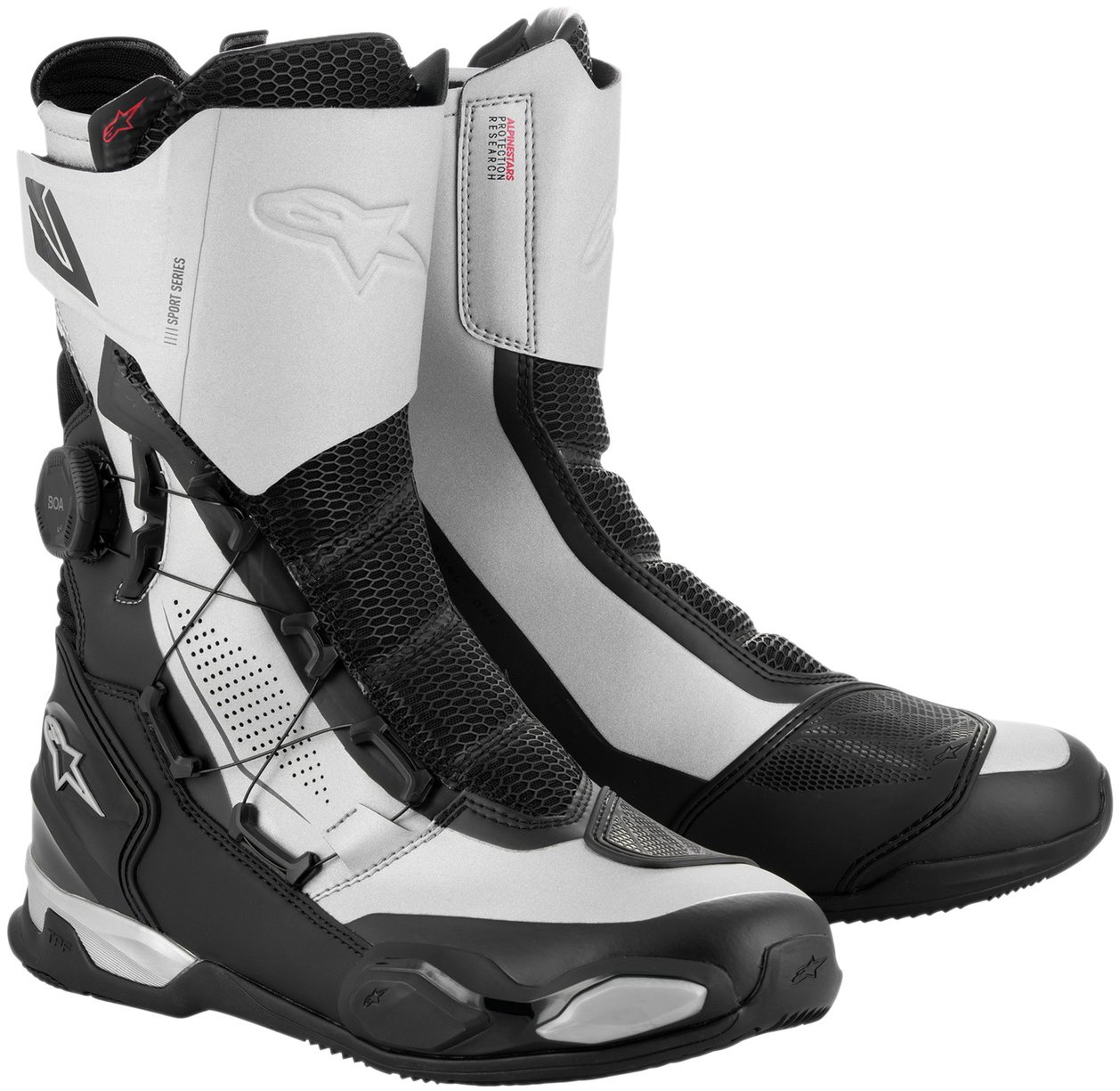 ALPINESTARS topánky SP-X BOA, čierne/strieborné, 2025, veľ. 44