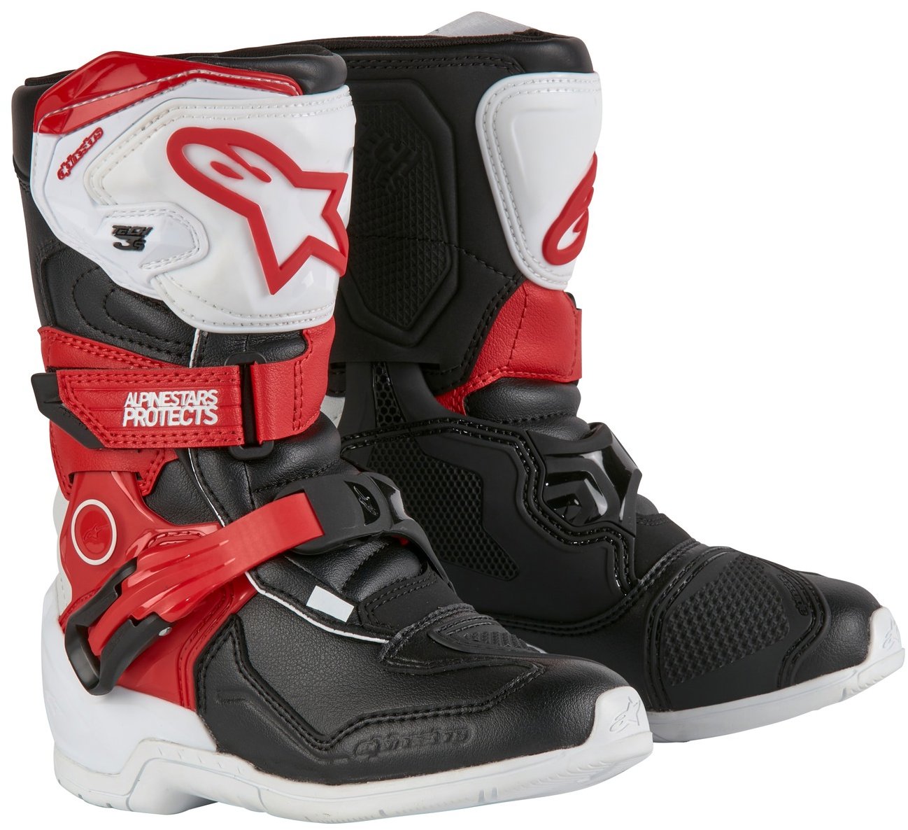 ALPINESTARS topánky TECH 3S KIDS, detské, biele/čierne/červené, 2025, veľ. 30,5