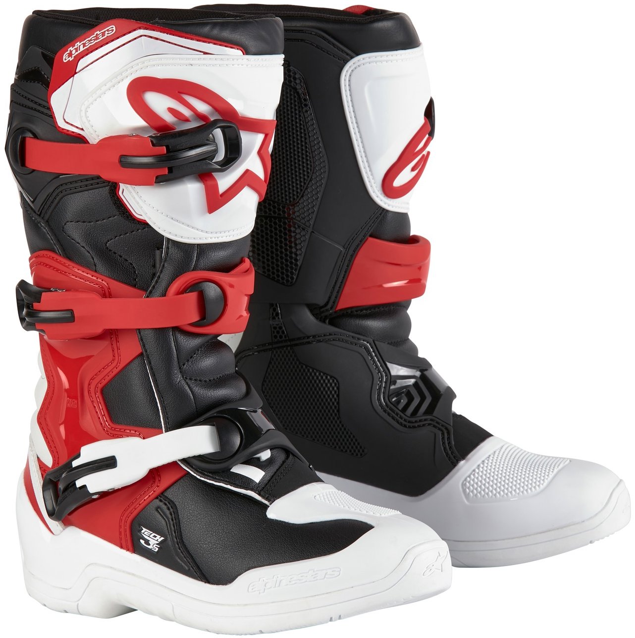 ALPINESTARS topánky TECH 3S YOUTH, detské, biele/čierne/červené, 2025, veľ. 39