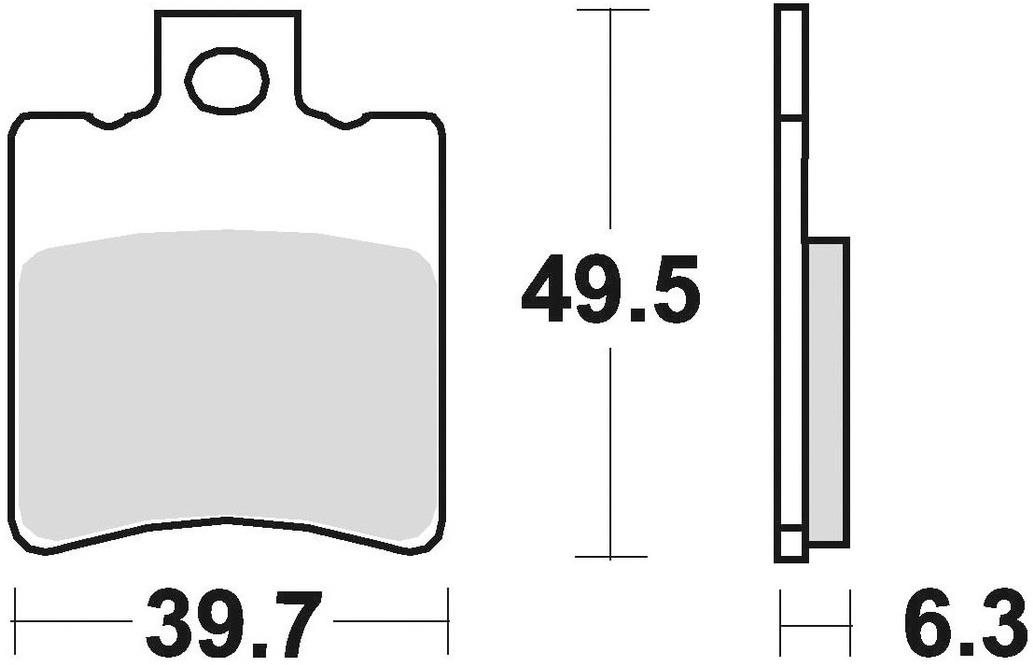 Braking brzdové doštičky (semi-metalická zmes SM1) (2ks) M501-140