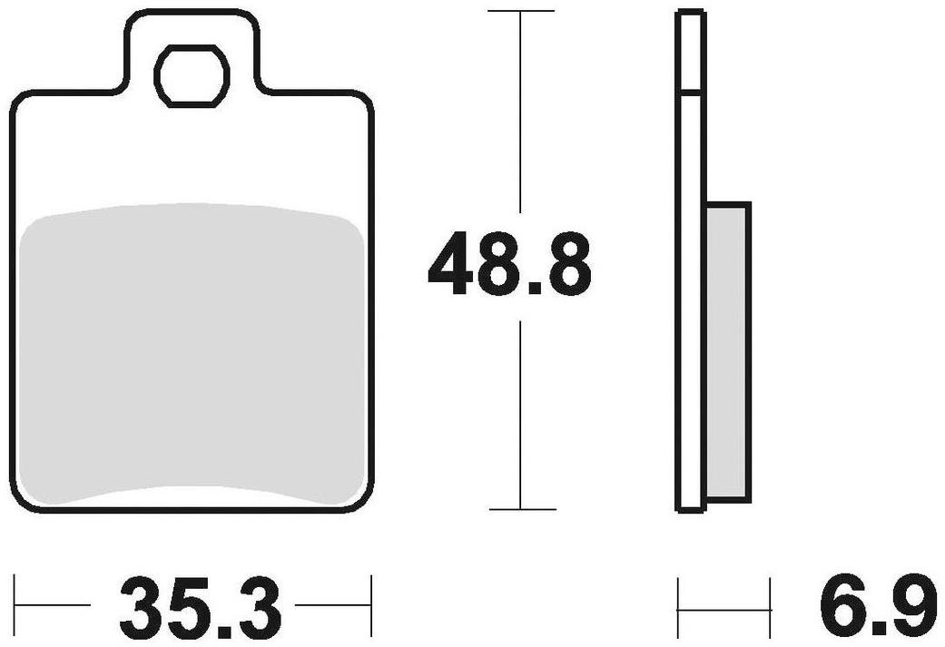 Braking brzdové doštičky (semi-metalická zmes SM1) (2ks) M501-157