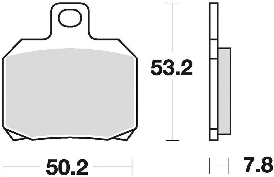 Braking brzdové doštičky (semi-metalická zmes SM1) (2ks) M501-162