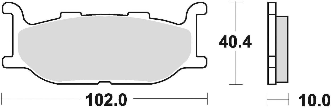 Braking brzdové doštičky (semi-metalická zmes SM1) (2ks) M501-139