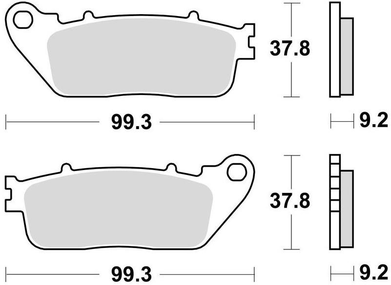 Braking brzdové doštičky (semi-metalická zmes SM1) (2ks) M501-194