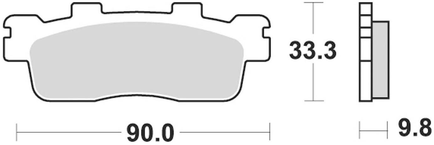Braking brzdové doštičky (semi-metalická zmes SM1) (2ks) M501-195