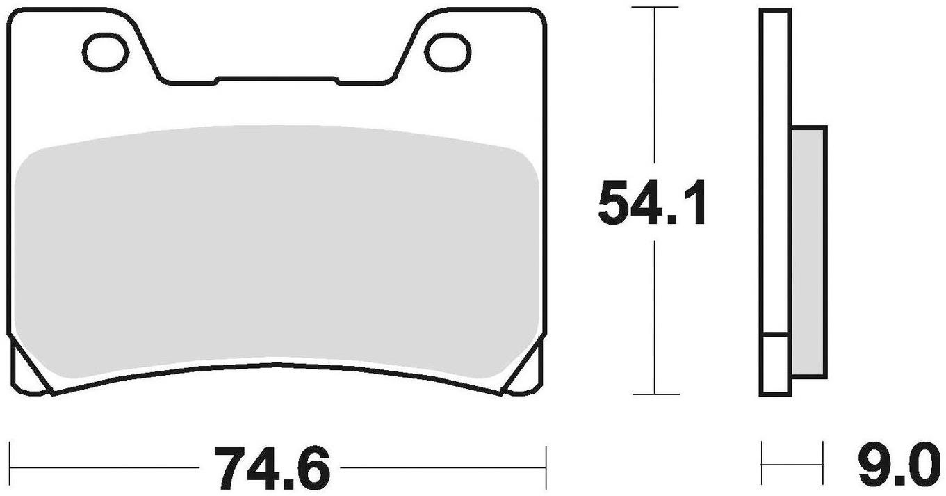 Braking brzdové doštičky (semi-metalická zmes SM1) (2ks) M501-132