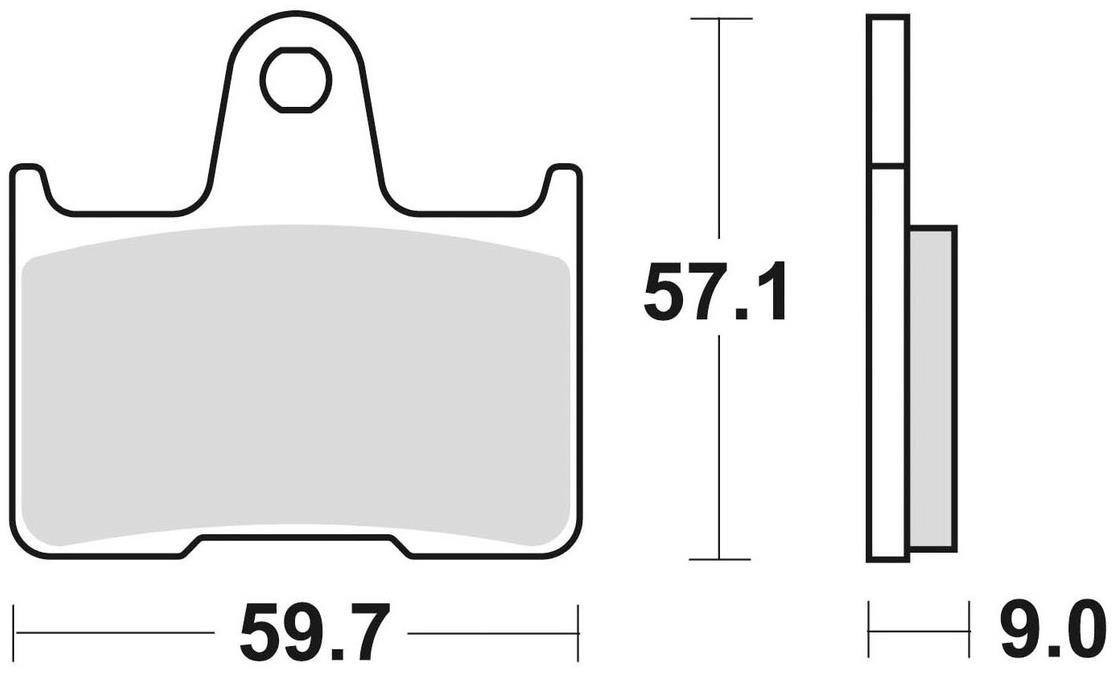 Braking brzdové doštičky (semi-metalická zmes SM1) (2ks) M501-174