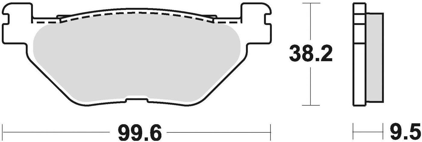 Braking brzdové doštičky (semi-metalická zmes SM1) (2ks) M501-184