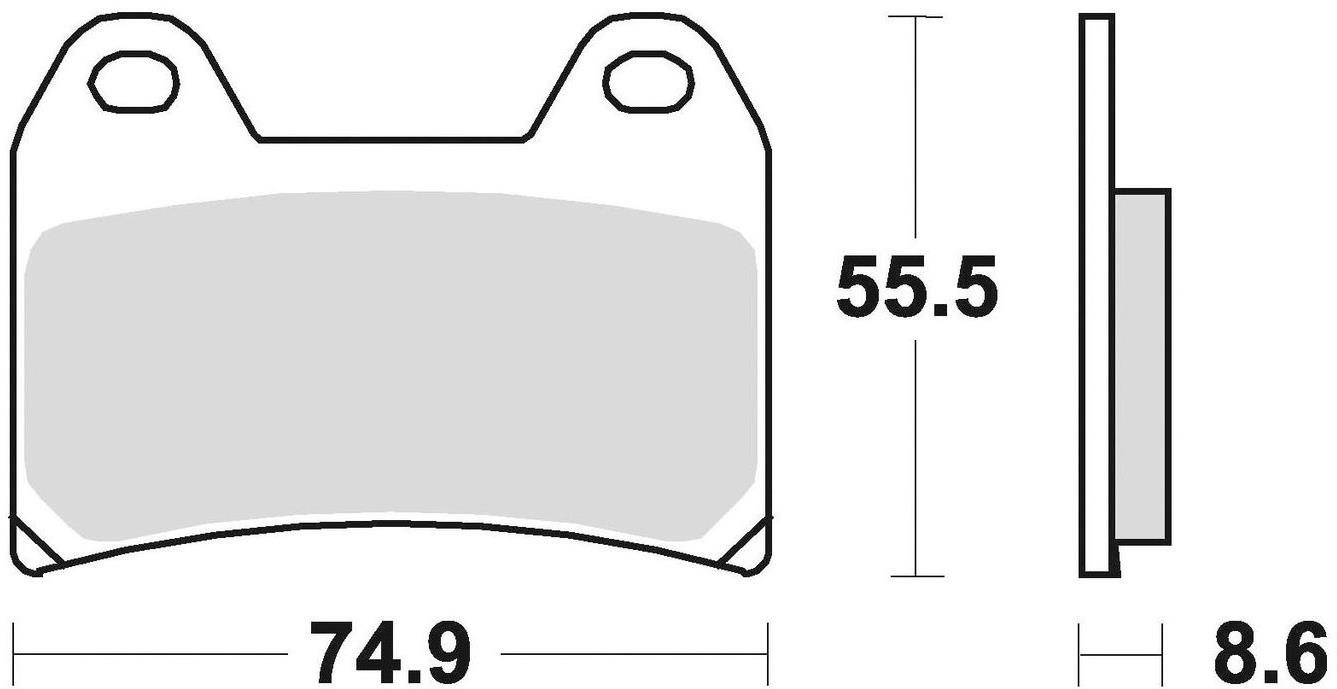 Braking brzdové doštičky (semi-metalická zmes CM66) (2 ks) M501 – 295