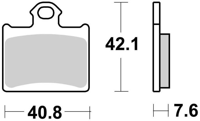 Braking brzdové doštičky (sinterová zmes CM44) (2ks) M501-266