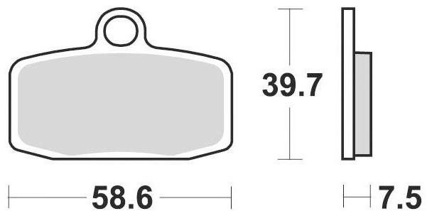Braking brzdové doštičky (sinterová zmes CM44) (2ks) M501-267