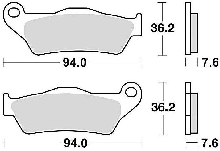 Braking brzdové doštičky (sinterová zmes CM44) (2ks) M501-249