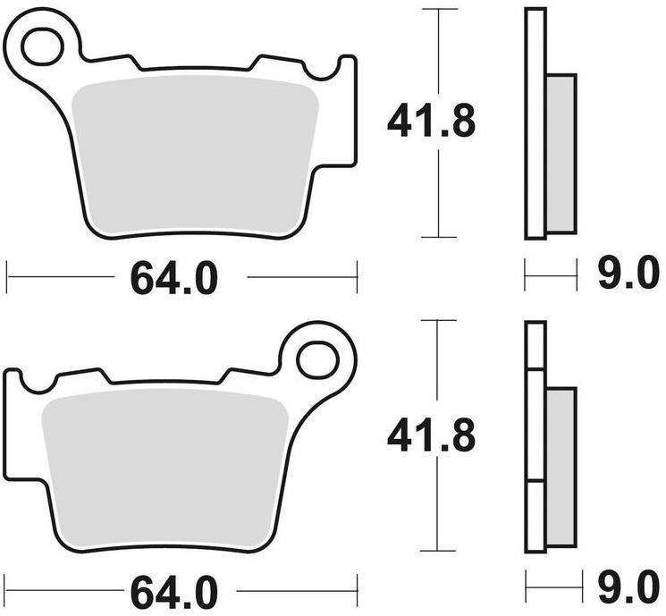 Braking brzdové doštičky (sinterová zmes CM46) (2ks) M501-332