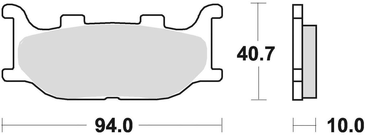 Braking brzdové doštičky (sinterová zmes CM55) (2ks) M501-211