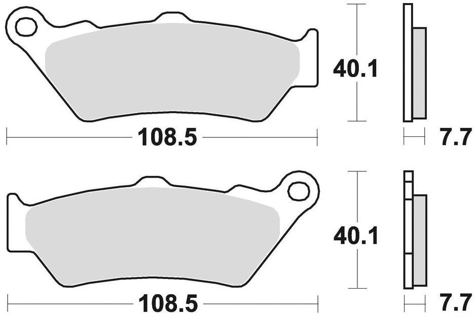 Braking brzdové doštičky (sinterová zmes CM55) (2ks) M501-212