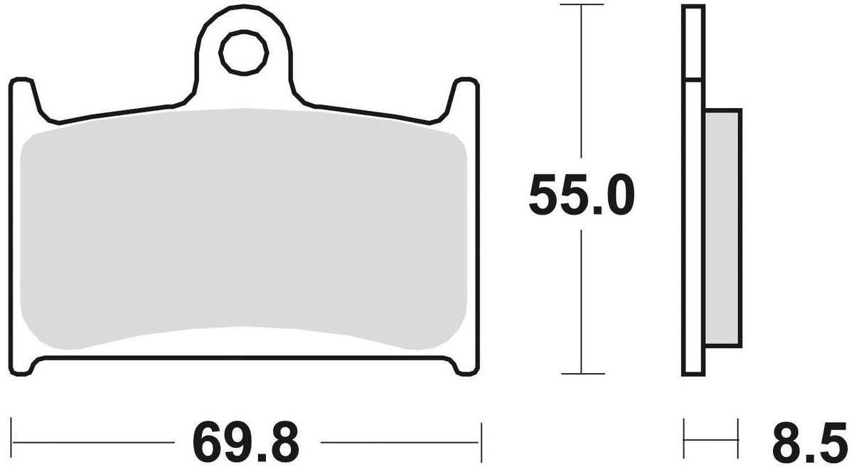 Braking brzdové doštičky (sinterová zmes CM55) (2ks) M501-204