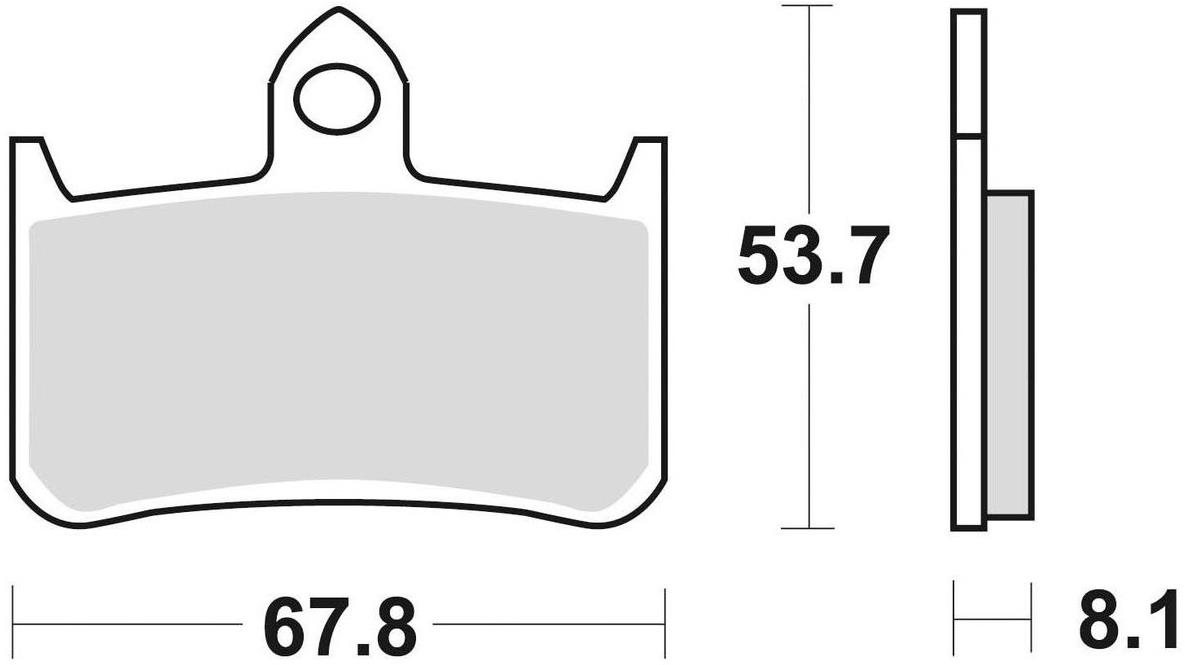 Braking brzdové doštičky (sinterová zmes CM55) (2ks) M501-209