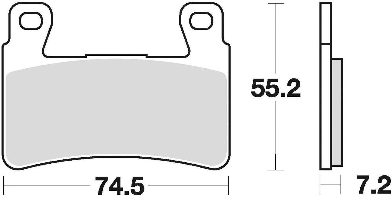 Braking brzdové doštičky (sinterová zmes CM55) (2ks) M501-219