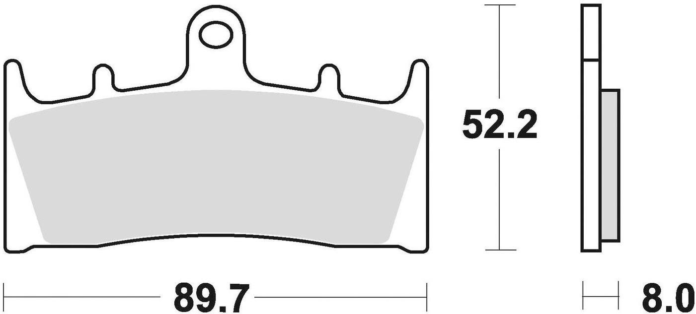 Braking brzdové doštičky (sinterová zmes CM55) (2ks) M501-210