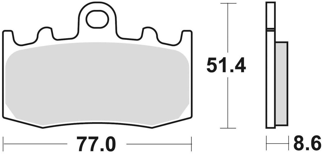 Braking brzdové doštičky (sinterová zmes CM55) (2ks) M501-222