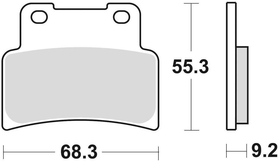 Braking brzdové doštičky (sinterová zmes CM55) (2ks) M501-232