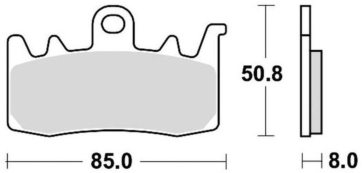 Braking brzdové doštičky (sinterová zmes CM55) (2ks) M501-238