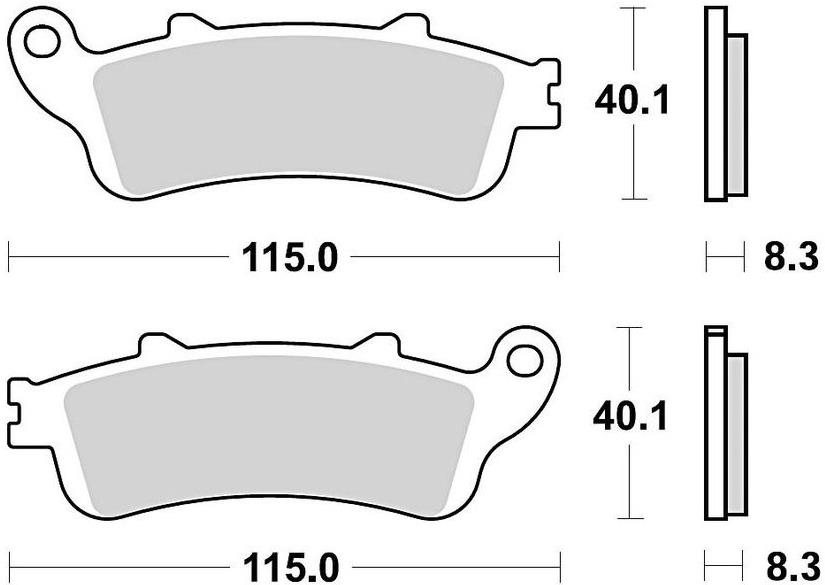 Braking brzdové doštičky (sinterová zmes CM55) (2ks) M501-218