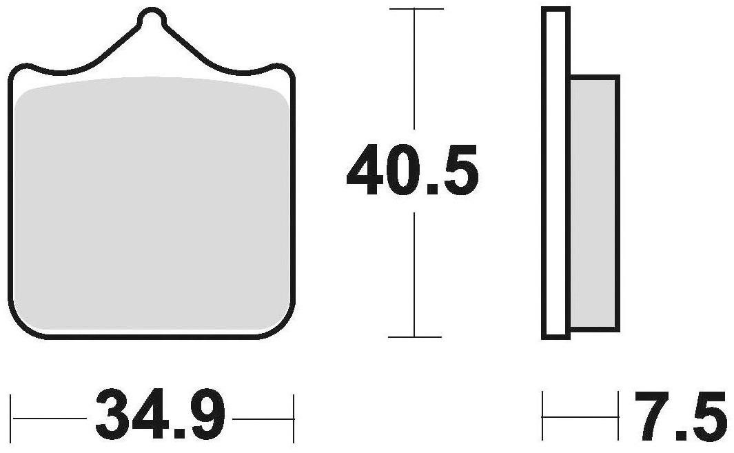 Braking brzdové doštičky (sinterová zmes CM55) (4ks) M501-220