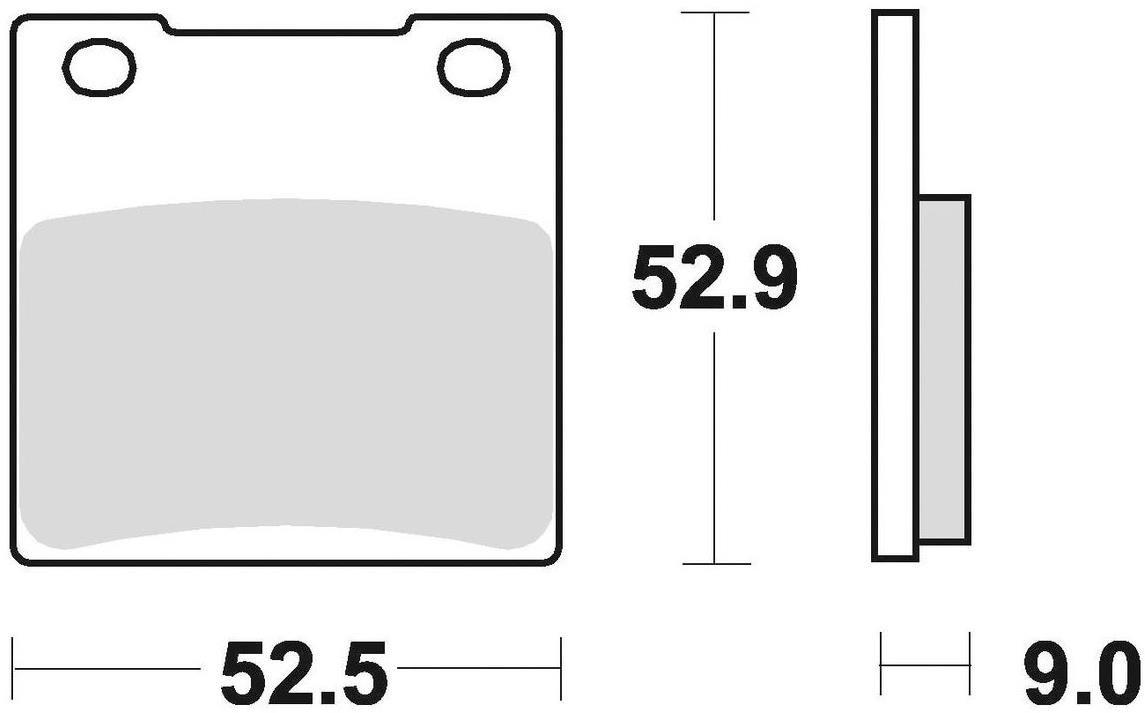 Braking brzdové doštičky (sinterová zmes CM56) (2ks) M501-273