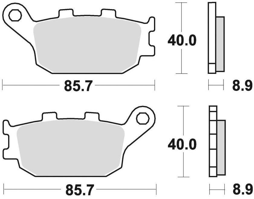 Braking brzdové doštičky (sinterová zmes CM56) (2ks) M501-275