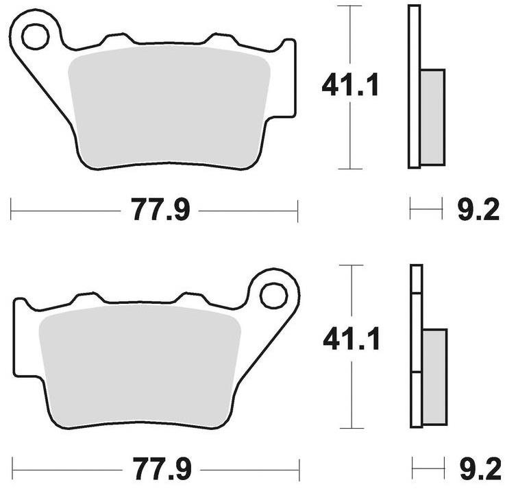 Braking brzdové doštičky (sinterová zmes CM56) (2ks) M501-277