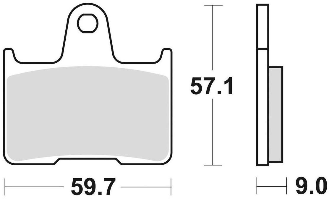 Braking brzdové doštičky (sinterová zmes CM56) (2ks) M501-284