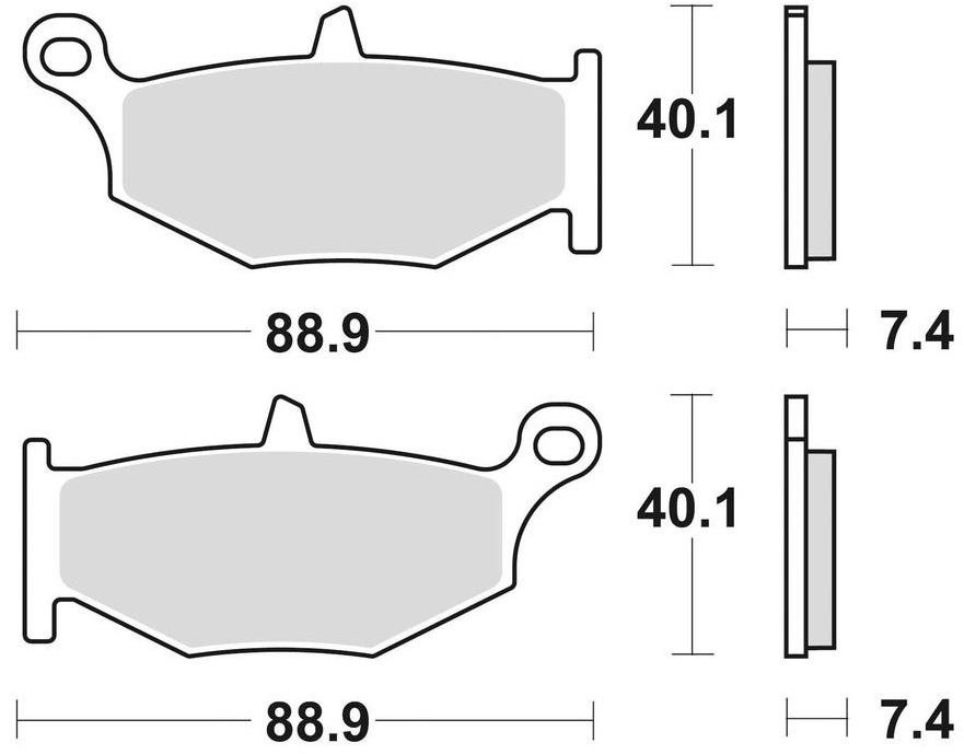 Braking brzdové doštičky (sinterová zmes CM56) (2ks) M501-286