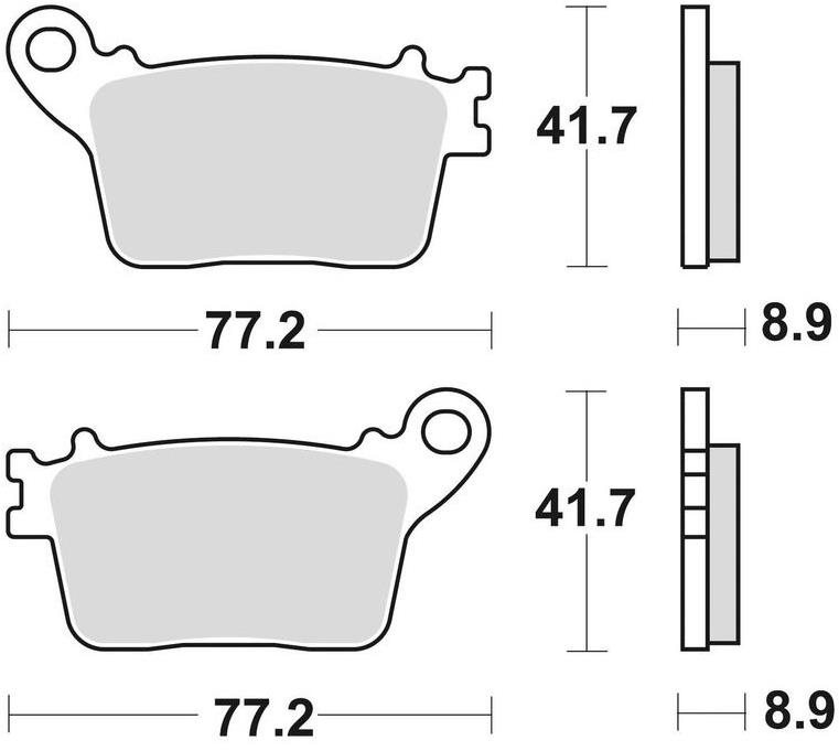 Braking brzdové doštičky (sinterová zmes CM56) (2ks) M501-287