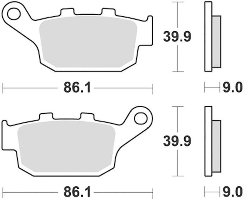 Braking brzdové doštičky (sinterová zmes CM56) (2ks) M501-289