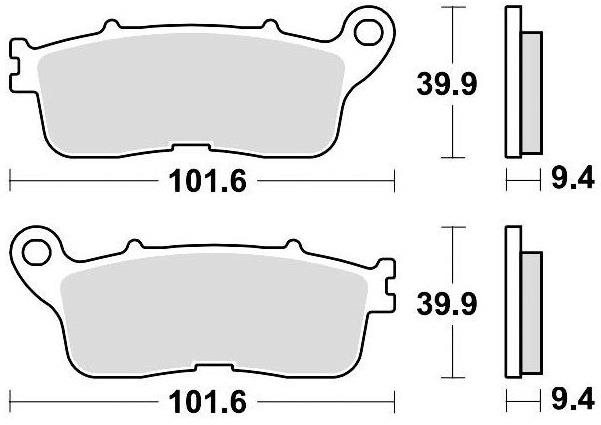 Braking brzdové doštičky (sinterová zmes CM56) (2ks) M501-290