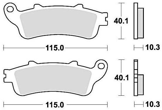 Braking brzdové doštičky (sinterová zmes CM56) (2ks) M501-291