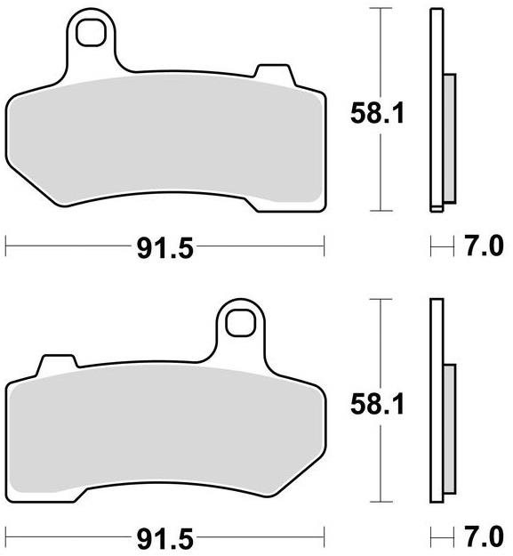 Braking brzdové doštičky (sinterová zmes CM77) (2ks) M501-337