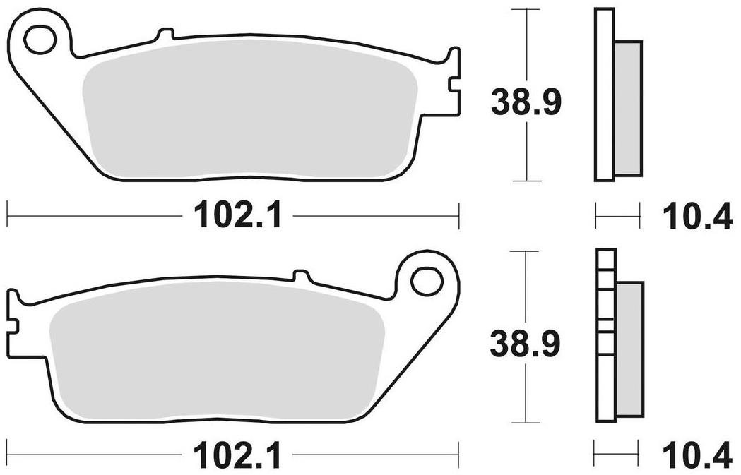 Braking brzdové doštičky (sinterová zmes P30) (2ks) M501-313