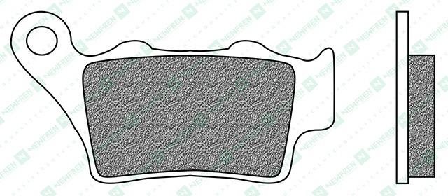 Newfren brzdové doštičky (zmes ROAD TOURING ORGANIC) (2ks) M502-884