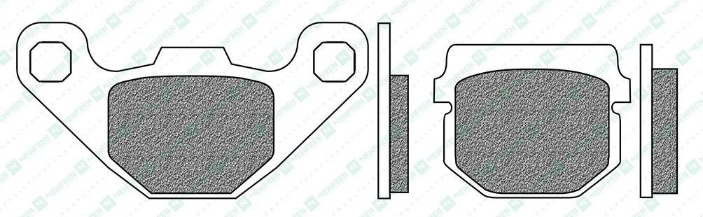 Newfren brzdové doštičky (zmes ROAD TOURING ORGANIC) (2ks) M502-868