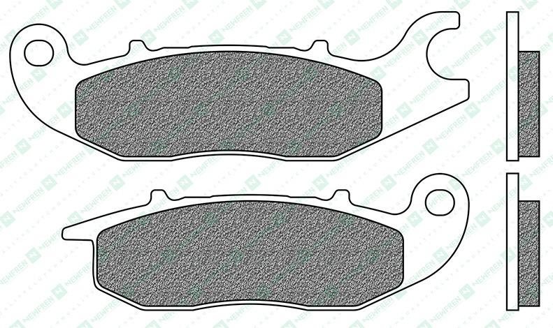 Newfren brzdové doštičky (zmes ROAD TOURING ORGANIC) (2ks) M502-895
