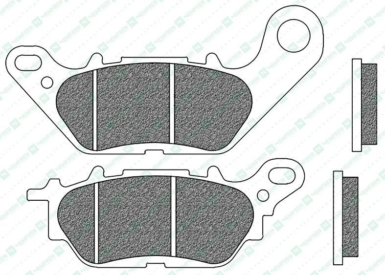 Newfren brzdové doštičky (zmes ROAD TOURING ORGANIC) (2ks) M502-901