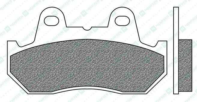 Newfren brzdové doštičky (zmes ROAD TOURING ORGANIC) (2ks) M502-863