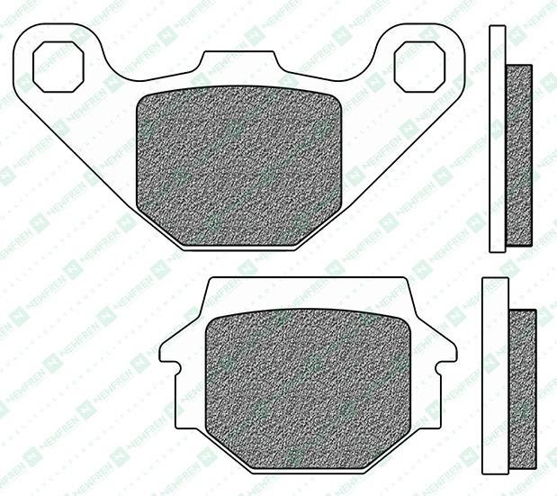 Newfren brzdové doštičky (zmes ROAD TOURING ORGANIC) (2ks) M502-865