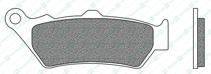 Newfren brzdové doštičky (zmes ROAD TOURING ORGANIC) (2ks) M502-886