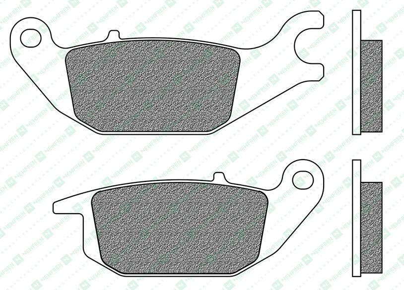 Newfren brzdové doštičky (zmes ROAD TOURING ORGANIC) (2ks) M502-893