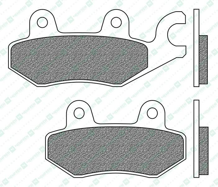 Newfren brzdové doštičky (zmes ROAD TOURING SINTERED) (2ks) M502-849
